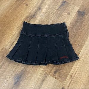 BDG Denim Pleated Black Skirt from Urban Outfitters